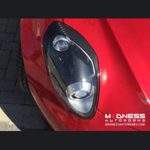 Alfa Romeo 4C Carbon Fiber Headlight Trim Set